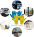 ZHJISHGUO 2 Pcs Blue Reusable Microfiber Cleaning Gloves