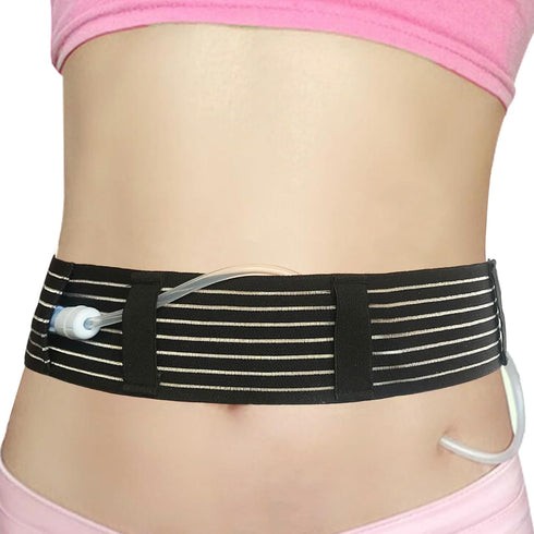 PD Belt Breathable Peritoneal Dialysis Catheter Supplies, Adjustable Belly Bands for Secure Stomach Peg G Feeding Tube