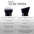 LAURA GELLER NEW YORK Retractable Airbrush Kabuki Brush for Liquid, Cream & Powder Face Makeup with Aluminum Handle