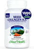 Maxi Health Marine Collagen Pills, 1000 mg Type 1 Collagen, Hyaluronic Acid Supplement, 180 Maxicaps
