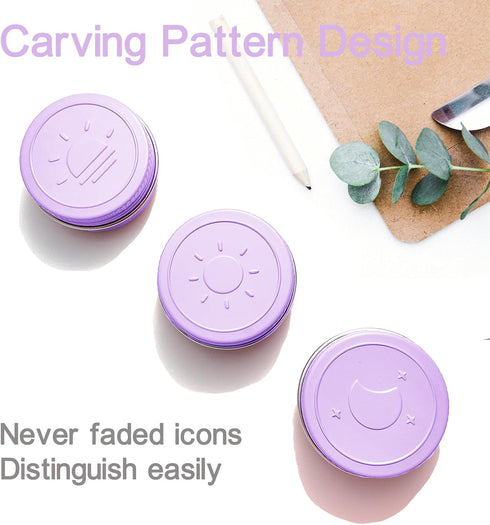 Extra Small Single Pill Box for Purse (3 Pack), Aluminum Screw Top Pill Container, Portable Waterproof Case