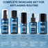 Men's Anti Aging Skin Care Kit - Unique Gifts for Him with Facial Cleanser, Scrub, Cream, Serum, Eye Cream