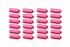 Set of 24 Small Pink Foam Sponge Hair Rollers