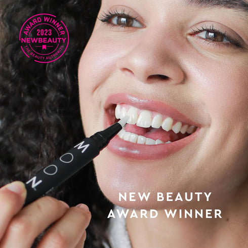 MOON Teeth Whitening Pen - Gentle on Sensitive Teeth, Vegan Whitening Gel with Antioxidants & Essential Oils - Vanilla