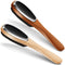 Patelai 2 Pieces 3 in 1 Lint Cloth Brush, Double Sided Garment Brush, Beech Wood Handle, Random Color