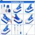 Lalafancy 3 in 1 Shower Cleaning Brush with Locking Head, 50'' Extendable Long Handle, Stiff Bristles & Microfiber Pads