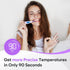 Easy@Home Digital Basal Thermometer with Large Backlight LCD Display, High Precision & Memory Recall (Purple)