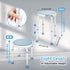 pxsulliao Foldable Adjustable Swivel Bath Seat Bathroom Bathtub Shower Chair Stool for Elderly and Disabled, Seniors