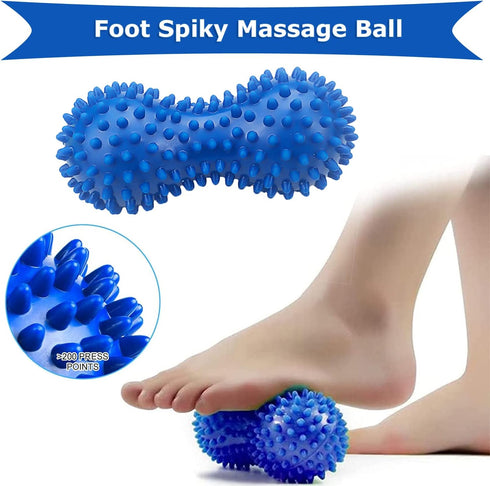MUMUWIND (7 Packs) Trigger Point Massage Tools - Spiky Massage Balls, Peanut Trigger Point Ball, Fascial Ball, Massage