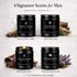 MKCLDE Set, 4 Pack Set Candles for Men Gift Masculine Scented Soy Candles for Men, Leather, Smoke, Oak & Lavender