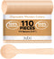 Disposable Wooden Spoons – 110 Pack Mini 3.9 Inch Biodegradable Sample Spoons