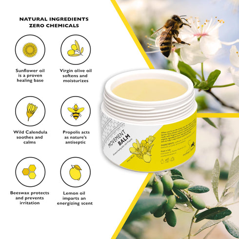 Natural Anti-Chafe Skin Healing Cream - Propolis Formula
