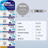 PKCELL CR1225 3V 1225 3V 5-Year (5 Count) Lithium Battery CR Button Batteries for Thermometer Shelf Life