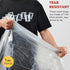 Holuwiso 16-18 105 Count Pre-Separated Gallon Trash Bags Drawstring, Clear, Size M, Tear Free Large Garbage Bags