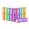 EBL AA Rechargeable Batteries 2500mAh (10 Pack - 5 Colors) Pre-Charged 1.2V NiMH Double A Battery