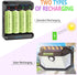 Teneyuuo 8 Packs 1.2V 1700mAh NI-MH AA Rechargeable Batteries Long Lasting for Home Device, Electric Toys, Remotes Toy