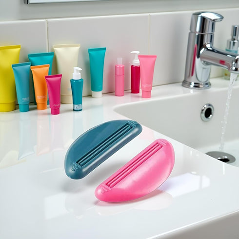 Wentoenapp 2Pcs Toothpaste Squeezer Squeeze Tooth Paste Tube Cosmetics Cleanser Extruder Clamps Toothpaste Dispenser