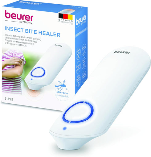 Beurer BR60 Insect Sting and Bite Relief, Chemical-Free Bug Bite Healer for Natural Itching and Swelling Relief