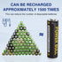 USB AA Lithium Rechargeable Batteries, 1.5V 3600mWh Over 1000 Cycles with 4-in-1 Charging Cable, 4-Pack