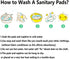 10 Pcs Reusable Menstrual Pad Set, 1Pc Mini Wet Bag + 9Pcs Light Flow Waterproof Mama Cloth Pads