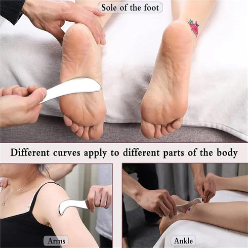 Yiodauh 5 Scraping Massage Tool Pcs Muscle Fascia Knife Gua Sha Tools Massage Scraper Tool Release Reduce Puffiness