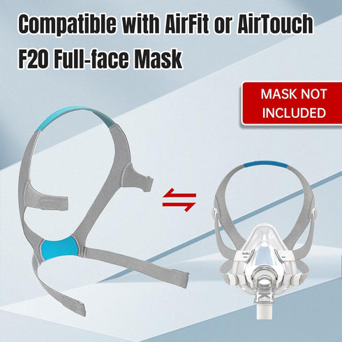 HITISPACE f20 3-Pack F20, Airfit Headgear, Replacement CPAP Mask Headgear Strap CPAP Supplies for Airfit/AirTouch Large