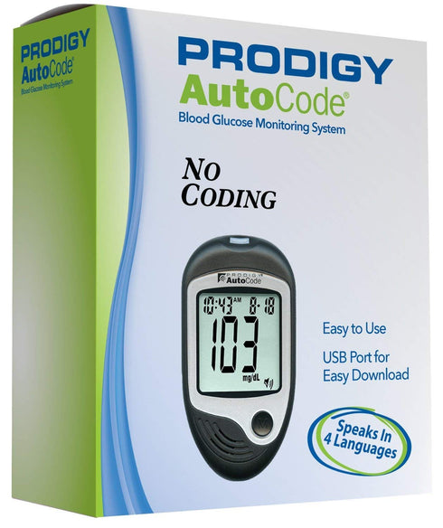 Prodigy Autocode Talking Blood Glucose Monitoring Meter - 0038484051850 Autocodelack