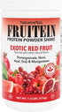 NaturesPlus FRUITEIN Exotic Red Fruit Shake - 1.3 lbs, 13 Grams Plant-Based Protein Per Serving - 16 Servings