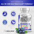 Eye Health Vitamins with Bilberry 6000mg, Lutein & Zeaxanthin 40mg, Omega 3 4000mg - 60 Capsules