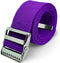 LiftAid Transfer and Gait Belt 60 Inch with Metal Buckle - Walking, Standing, Transfer Aid (Purple)