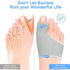 Posturace 2PCS Hammer Bunion Corrector for Women & Men Big Toe, Big Toe Separators, Toe Straightener, Bunion Pads