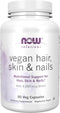 NOW Solutions Vegan Hair, Skin & Nails Nutritional Support with 5,000 mcg Biotin, 90 Veg Capsules