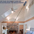 3 Pack 20+ Feet High Reach Grey Microfiber Feather Duster with 3-14 ft Spliceable Pole for Cleaning Fans, High