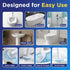 JS PRIME 50 Count 5X Toilet Wand Refills for Clorox Toilet Wand, Cleaning Power, Replacement Heads for Clorox Wand
