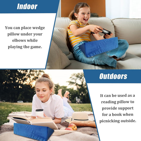 Small Wedge Pillow, Positioning Pillow for Bed Sores, Yoga Wedge Pillow for Laptop, Mini Wedge Pillow for Chair (1 Unit)