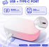 Portable Contact Lens Cleaner, ALLGLAM Automatic Ultrasonic Contact Lens Cleaner Machine with USB Charger, LED Timer