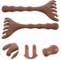 HAKIDZEL 2pcs Wooden Head and Neck Gua Sha Massager Comb, Manual Scalp Massage Tool with Five-Prong Design