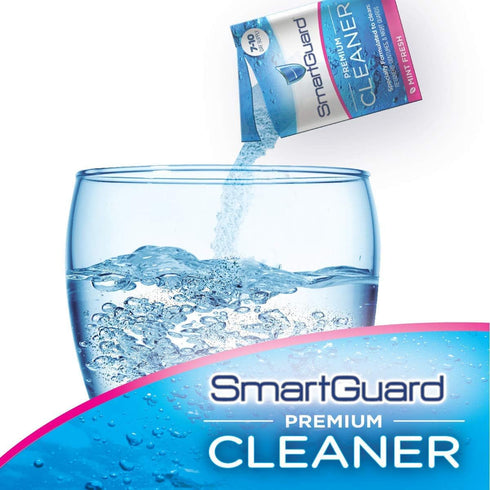 Premium Cleaner Crystals & Cleaning Case - 110 Cleanings - Removes Stain, Plaque, & Bad Odor from Clear Braces,