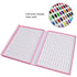 Noverlife 216 Nail Colors Chart Display, Nail Gel Polish Display Book with 216 False Nail Tips
