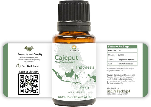 Cajeput Essential Oil, 15ml, Essential Oils for Diffusers, Aromatherapy, 100% Pure Therapeutic Grade