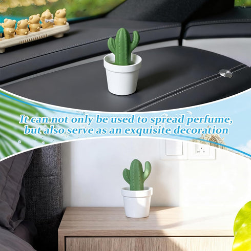 Summer Summer Honeydak Cactus Passive Essential Oil Diffuser Gifts, Cactus Decor Ceramic Diffuser for Home Bedroom