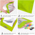 100 Pcs Resealable Mylar Bags with Clear Window, Foil Pouch Zipper Bags for Food Storage Supplies (7.08x10.24 inches,