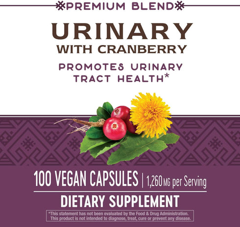 Nature's Way Premium Blend Urinary with Cranberry, 100 Caps, 1,260 mg per serving