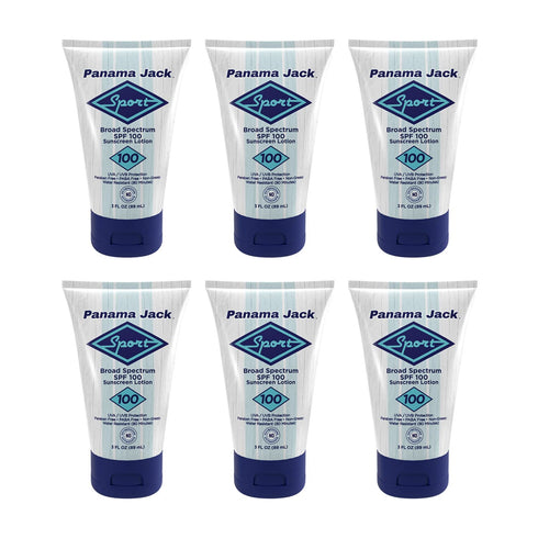 Panama Jack Sport Sunscreen Lotion - SPF 100, Broad Spectrum Protection, Non-Greasy, 3 FL OZ (Pack of 1)