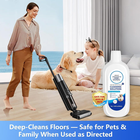ZORAST Floor Cleaning Solution, Pet-Friendly Deep Deodorizer, Compatible with Tineco and Robot Vacuum Mops, Deep Cleans