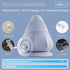 Mini Hands-Free Muscle Massager with Heat & Vibration, Compact Deep Tissue Trigger Point Recovery Massager with Suction