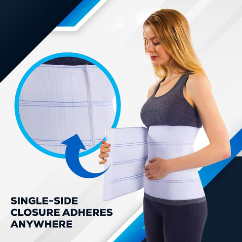 NYOrtho Abdominal Binder Lower Waist Support Belt, Compression Wrap for Men and Women, MADE IN USA (30" - 45")