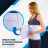 NYOrtho 12" 4-Panel Abdominal Binder, Post-Surgery Compression Belt for Hernia Support, USA