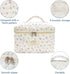 Large Cute Makeup Bag for Women, Floral Coquette Aesthetic Toiletry Organizer Bag for Travel