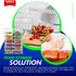 3-Gallon Double Zipper Jumbo Bags, 25 Count, 16x18, Heavy Duty Storage Bags for Baby Items, Snacks, Meat